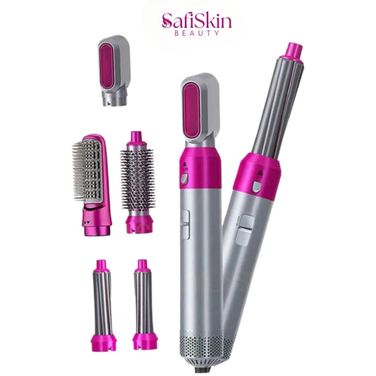 5 in 1 Hair Straightener Brush & Hot Air Styler