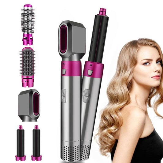 5 in 1 Hair Straightener Brush & Hot Air Styler